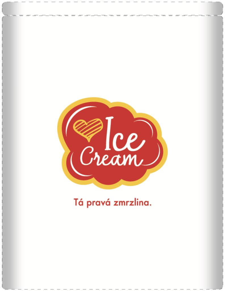 Stojan na servítky 17x17 s logom &quot;I love Ice cream&quot;